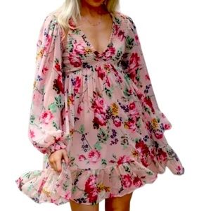 Chiffon Floral‎ Dress by TiMo size Small